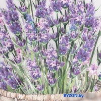 Полотенце Этель Lavender 7588539 (зеленый/белый/фиолетовый) - фото2