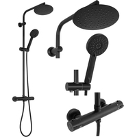 Душевая система Rea Bliss Black REA-P8804 - фото