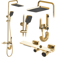 Душевая система Rea Helix Gold REA-P6619 - фото