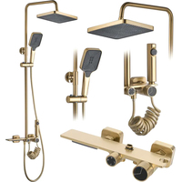 Душевая система Rea Helix Matt Gold REA-P6621 - фото