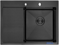 Кухонная мойка Gerhans K35848B-R (графит) - фото