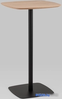 Барный стол Stool Group Form 60x60 T-005H (светлое дерево/черный) - фото
