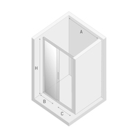 Душевая дверь NEW TRENDY New Varia 100x190 D-0189A - фото2