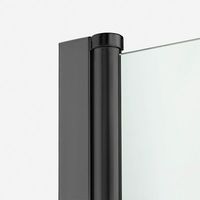 Стеклянная шторка для ванны NEW TRENDY New Soleo Black 90x140 P-0040 - фото2