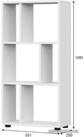 Стеллаж NN мебель Токио 00-00106116 (белый текстурный) - фото2