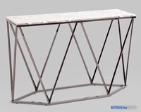Консольный стол Stool Group Авалон 122x41 (серый мрамор/сталь темный хром) - фото