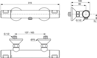 Смеситель Ideal Standard Ceratherm A7201AA - фото2