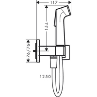 Гигиенический душ Hansgrohe Bidette 1jet E 29233700 - фото2