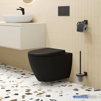 Сиденье для унитаза Ambassador Queen 112T20201 (черный матовый) - фото2