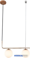 Подвесная люстра Escada Bolton 1163/2S E27*5W Black/Gold - фото