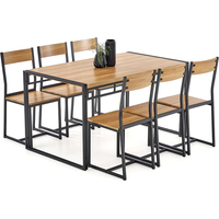 Обеденная группа Halmar Bolivar (дуб золотой/черный) - фото