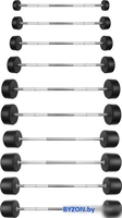 Ряд из штанг Bronze Gym BG-PA-BB-S10-55 10x(10-55 кг) - фото