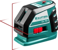 Лазерный нивелир KRAFTOOL CL-70-4 34660-4 (с держателем и детектором, кейс) - фото2
