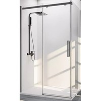 Душевой уголок Veconi 120x90 RV070GR-12090-01-C4 (стекло прозрачное/брашированный графит) - фото