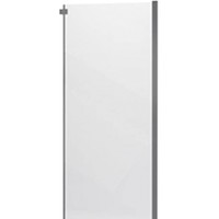 Душевая стенка Veconi 90x195 KP06GR-90-01-C4 (стекло прозрачное/брашированный графит) - фото