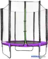 Батут Atlas Sport 183 см - 6ft (без лестницы, внешняя сетка, сливовый) - фото