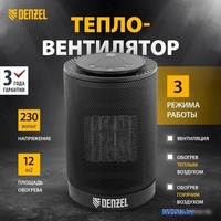 Тепловентилятор Denzel DTFC-1200 - фото2