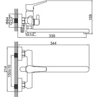 Смеситель Ledeme L2269B - фото2