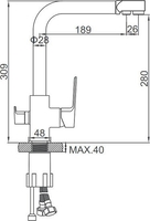 Смеситель Ledeme L4080-3 - фото2