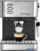 Рожковая помповая кофеварка Solac Espresso 20 Bar (нержавеющая сталь) - фото