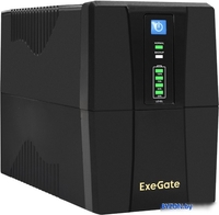 Источник бесперебойного питания ExeGate SpecialPro UNB-800.LED.AVR.4C13.RJ.USB EX292774RUS - фото