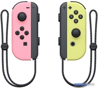 Геймпад Nintendo Joy-Con (пастельный розовый/пастельный желтый) - фото
