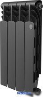 Биметаллический радиатор Royal Thermo Revolution Bimetall 500 2.0/Noir Sable (4 секции) - фото