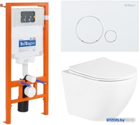 Унитаз BelBagno BB3105CHR/SC/BB002-80/BB014-SR-BIANCO - фото