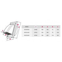 Вентиляционная решетка Awenta KO150-30 (белый) - фото2