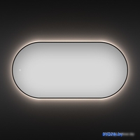 Wellsee Зеркало с фоновой LED-подсветкой 7 Rays' Spectrum 172201940, 110 x 55 см (с сенсором и регулировкой яркости освещения) - фото