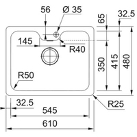 Кухонная мойка Franke Bell BCX 110-55 TL 122.0689.806 - фото2