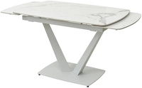 Кухонный стол M-City Alatri 120 Gloss 614M04391 (Staturio White Solid Ceramic/White) - фото2