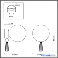 Бра Odeon Light Palle 5405/1W - фото2