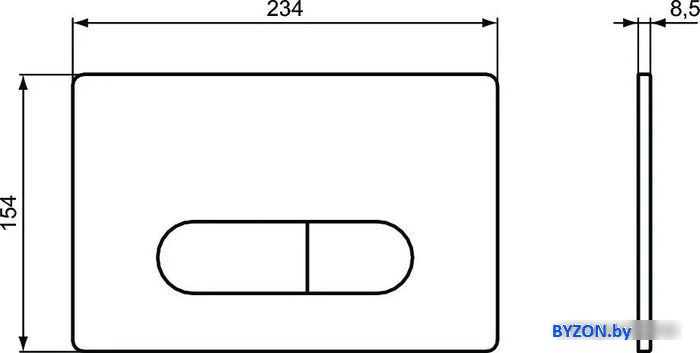 Панель смыва Ideal Standard Oleas M1 R0115A6 Панель смыва Ideal Standard Oleas M1 R0115A6