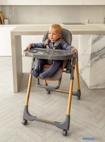 Высокий стульчик Amarobaby Elegant AB23-23EL/11 (серый) - фото2