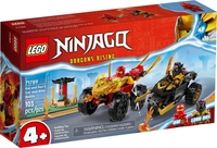 Конструктор LEGO Ninjago 71789 Кай и Рас: Битва на машине и мотоцикле - фото