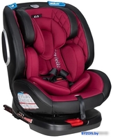 Детское автокресло Farfello Isofix YB102A(2) (бордовый/экокожа) - фото