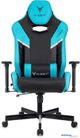 Игровое (геймерское) кресло Knight Thunder 5X (черный/голубой) - фото2