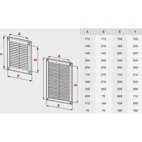 Вентиляционная решетка Awenta TRU24BR - фото2
