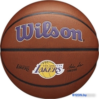 Баскетбольный мяч Wilson NBA LA Laker WTB3100XBLAL (7 размер) - фото