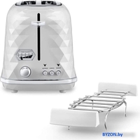 Тостер DeLonghi Brillante Exclusive CTJX 2103.W - фото