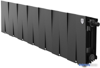 Биметаллический радиатор Royal Thermo PianoForte 200 Noir Sable VDR (14 секций) - фото