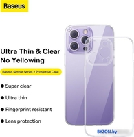 Чехол для телефона Baseus Simple Series 2 Protective Case iPhone 14 Plus (прозрачный) - фото2