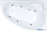 Ванна Triton Изабель 170x100 L Экстра Базовая Flat (с гидромассажем) - фото