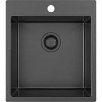Кухонная мойка ZorG ZRN 5045 Premium PVD Gunblack - фото