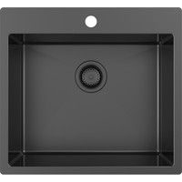 Кухонная мойка ZorG ZRN 5055 Premium PVD Gunblack - фото