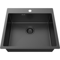 Кухонная мойка ZorG ZRN 5055 Premium PVD Gunblack - фото2