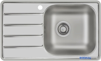 Кухонная мойка Ukinox Гранд GRM780.480-GT6K 1R (с сифоном S701 ) - фото