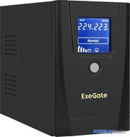 Источник бесперебойного питания ExeGate SpecialPro Smart LLB-1000.LCD.AVR.1SH.2C13.RJ.USB EX292788RUS - фото