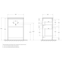 BelBagno Тумба под умывальник KRAFT39-600/390-2C-PIA-RT - фото2